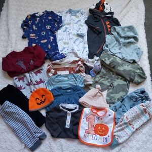 Bundle (21 pcs) 3-6mo Baby Boy Cold Weather Clothing Fall Time